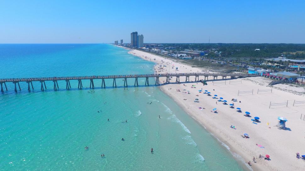 panhandle beaches, miles of panhandle beaches coastline